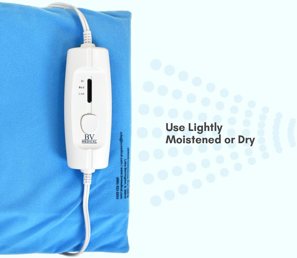 Heating Pad with three heat settings W/No Auto Shut Off/12