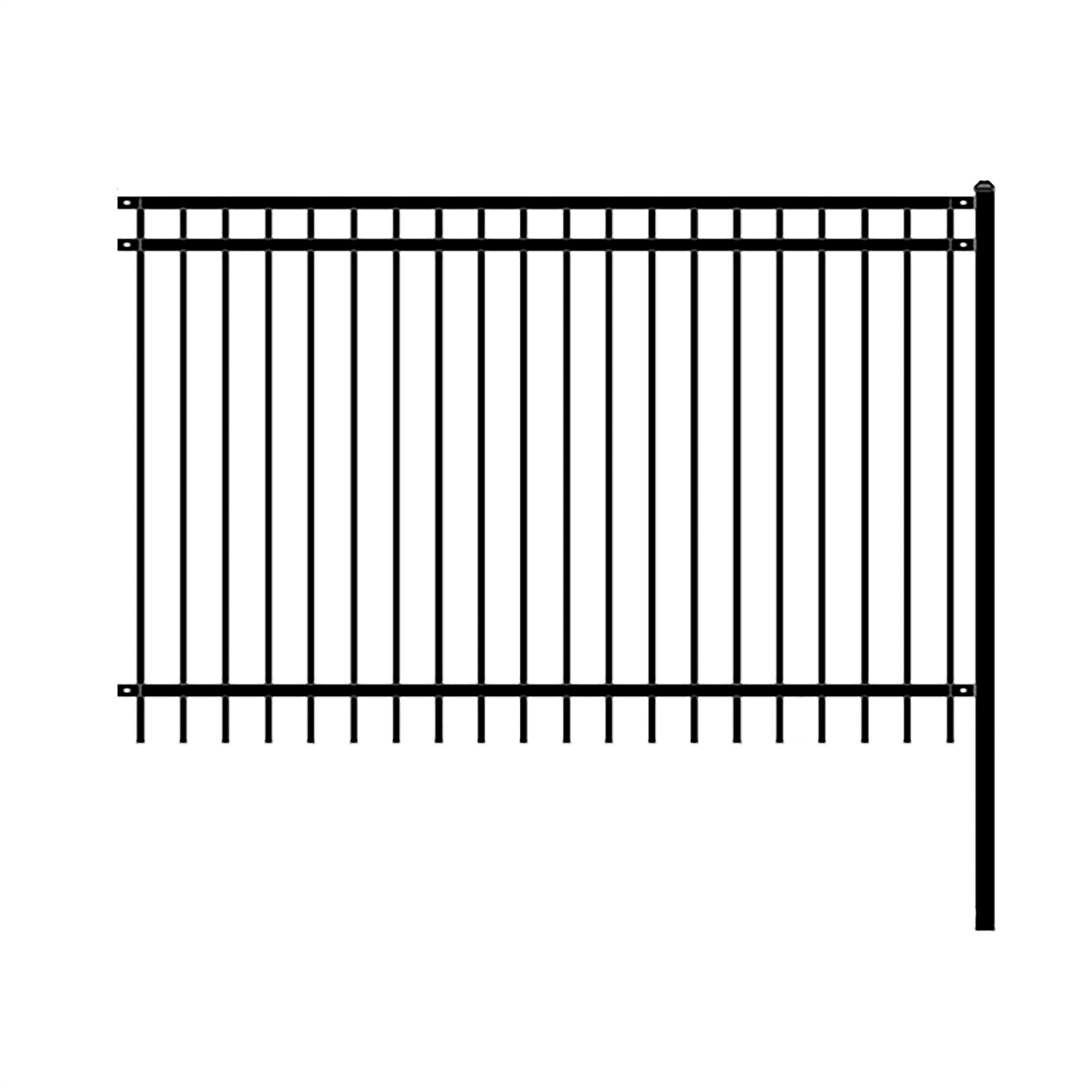 Aleko 8 ft. W Nice Unassembled Steel Fence Panel