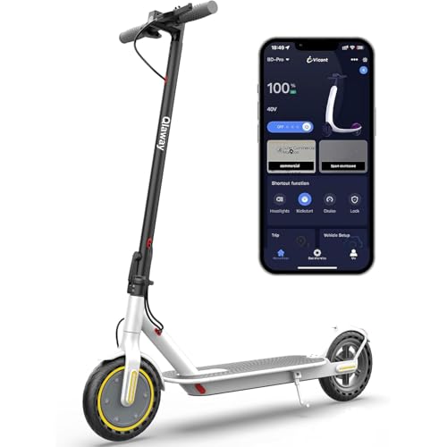 E Scooter for Adults 19-22 MPH 350/500W Motor 281/441Wh Battery,8.5