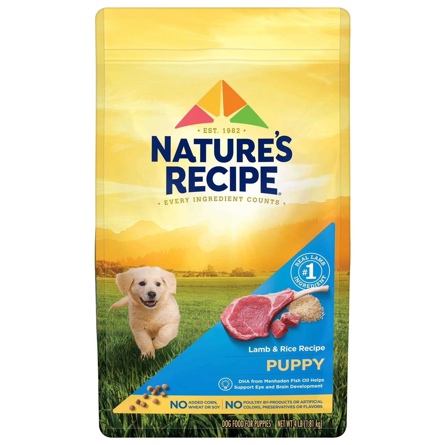Natures Recipe Puppy Dry Dog Food Lamb & Rice - Pet Supplies online store