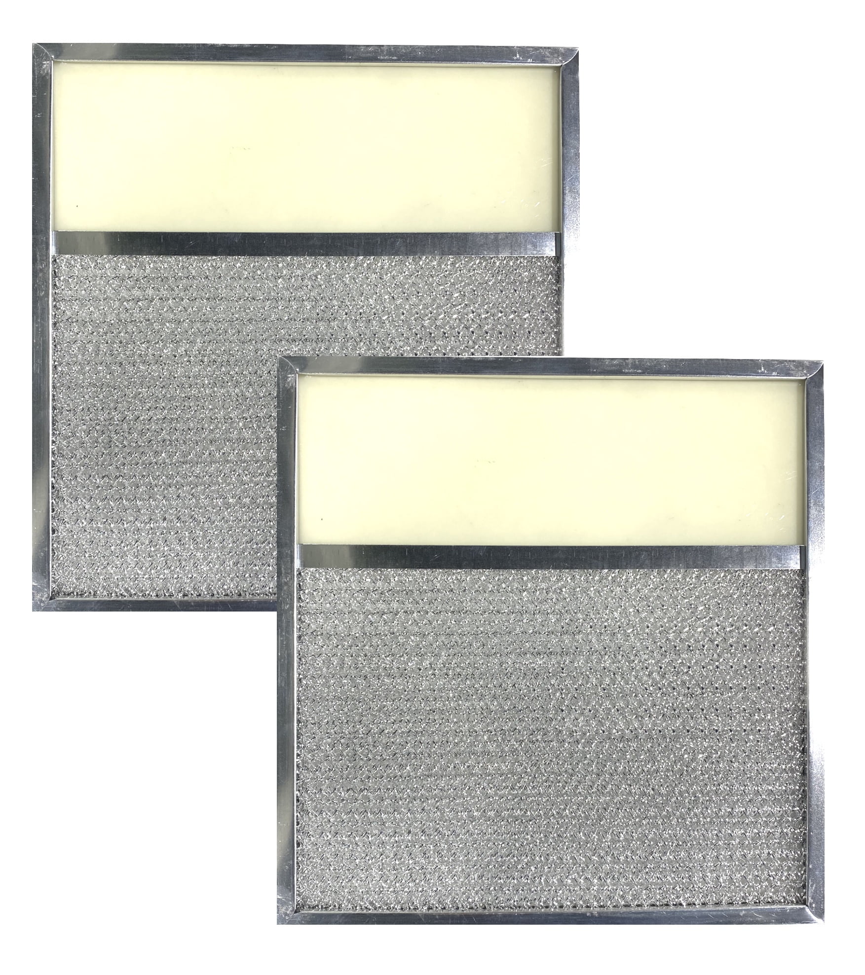 2-Pack Air Filter Factory 11 x 12 x 3/8 Aluminum Lens Range Hood Grease Filters