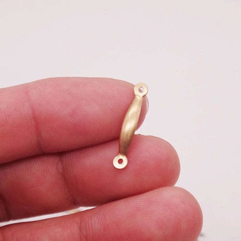 Doll House Handle Vintage Knobs Furniture Handles Metal Accessory Dollhouse Accessories Drawer Pull Wardrobe 2 Set