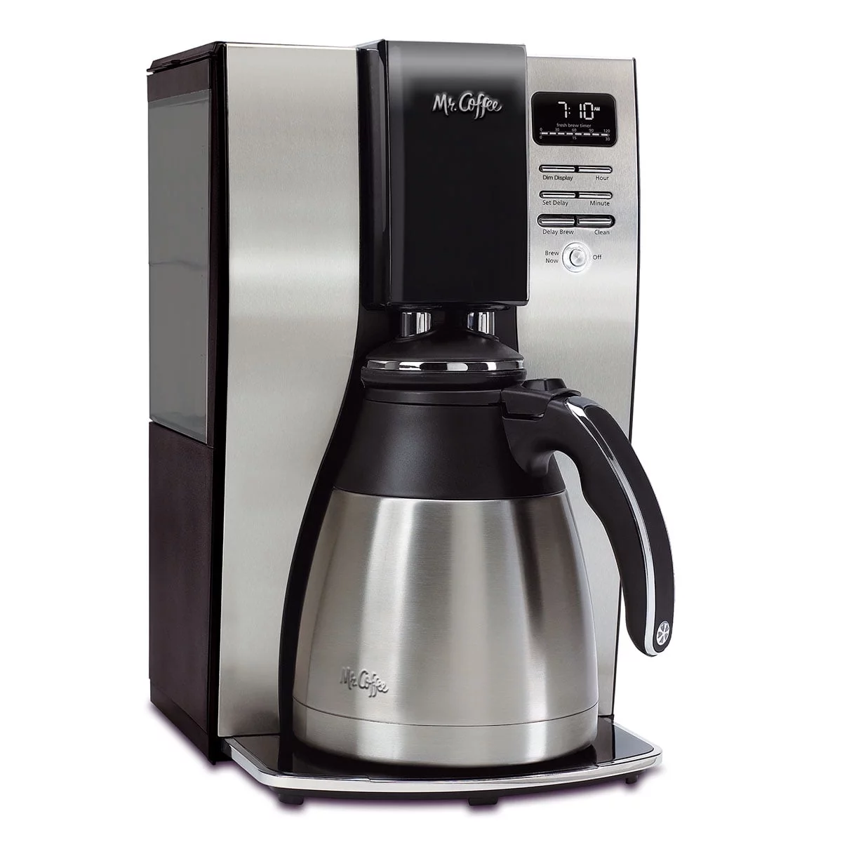 Optimal Brew 10-Cup Thermal Programmable Coffeemaker Black/Brushed Silver