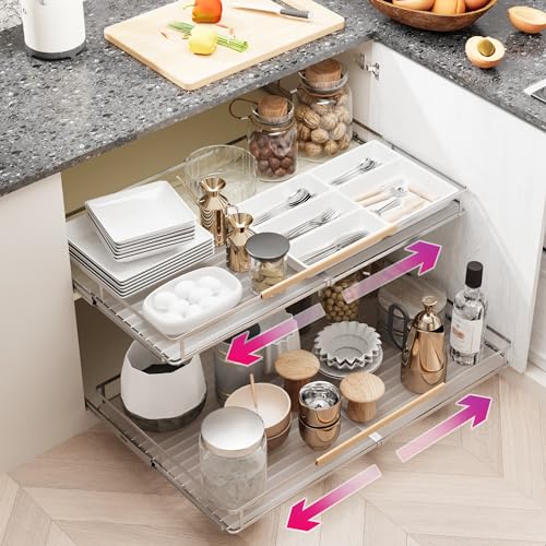 Pull Out Cabinet Organizer, Expandable(20.9