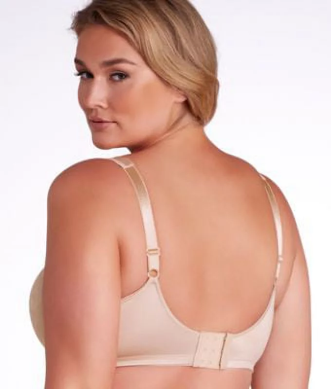 Playtex 18 Hour 4912 Undercover Slimming Wirefree Bra Cafe Au Lait 42D Women's