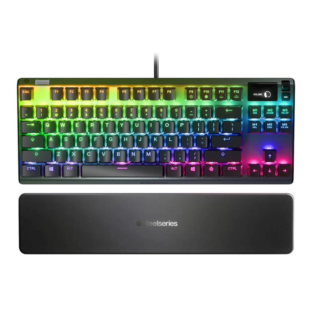 SteelSeries Apex Pro TKL Mechanical Switches Gaming Keyboard with Smart Display
