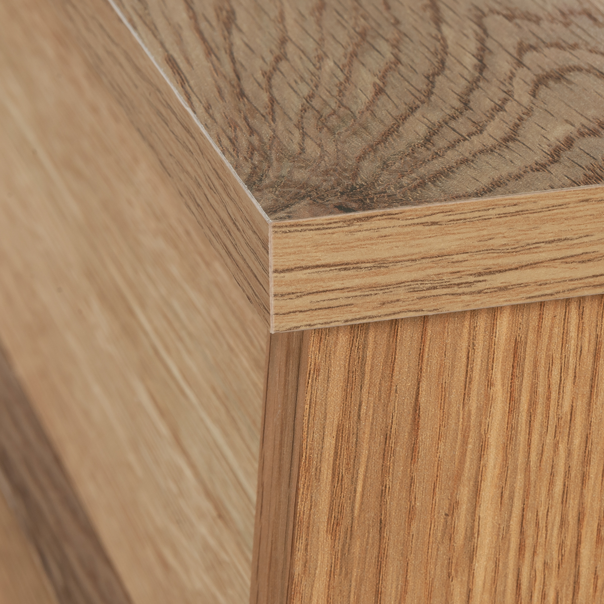 Sauder Trestle 4-Drawer Bedroom Dresser in Timber Oak, Timber Oak Finish