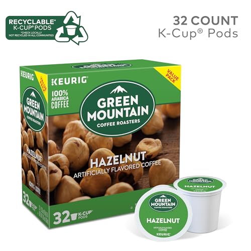 Green Mountain Coffee Roasters Hazelnut Coffee, Keurig Single-Serve K-Cup pods, Light Roast, 96 Count