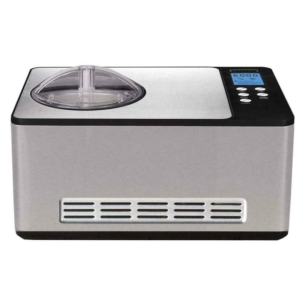 Whynter 2.1 qt. Stainless Steel Electric Ice Cream Maker with Built-in Timer and Ice Cre