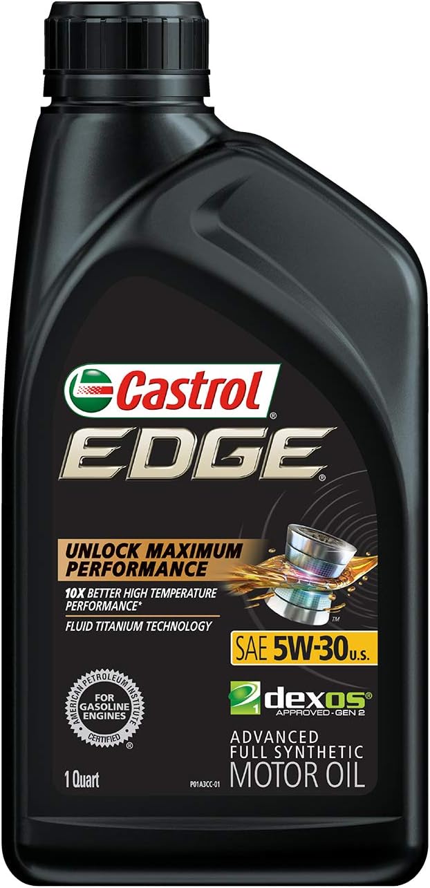 Castrol 06248 Edge 5W-30 Advanced Full Synthetic Motor Oil, 1 Quart, 6 Pack Pack of 2