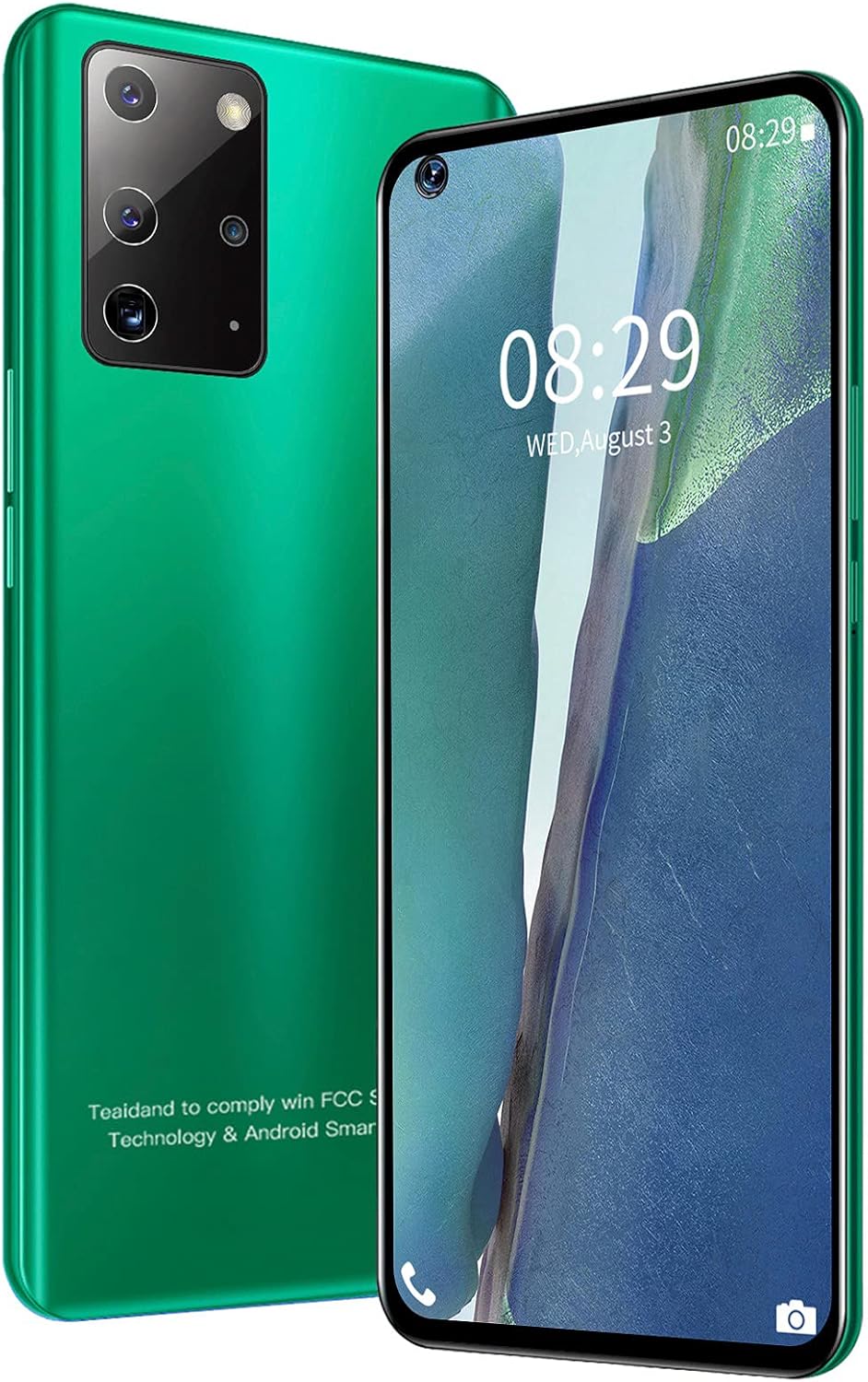 Note23 Pro Unlocked Smartphone, 6.82'' Full Screen Mobile Phone, 2+16G Dual Standby Phone, Support Face Unlock, Support 128GB Memory Card for Android 6.0 Green