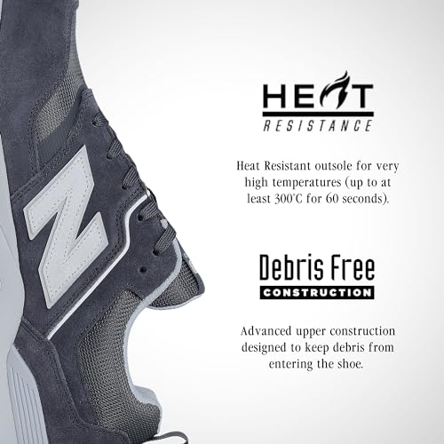 New Balance Men's Composite Toe Elite Lite EH Industrial Shoe, Black Grey, 10.5