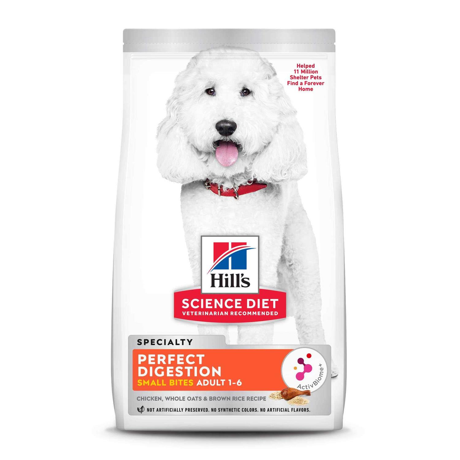 Hill's Science Diet Adult Perfect Digestion Small Bites Chicken Dry Dog Food - Pet Supplies online store