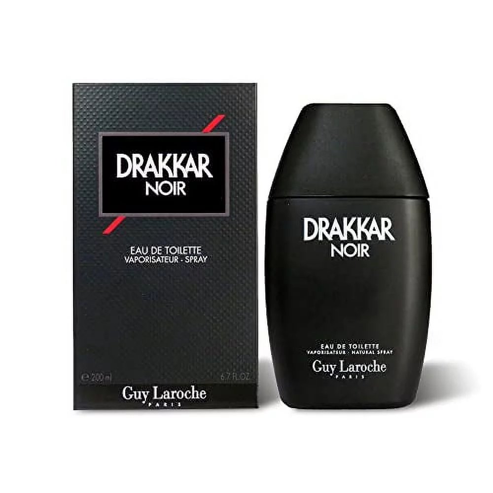 Drakkar Noir By Guy Laroche - Original Vintage Designer Fragrance Blend For Men - 6.7 Oz EDT Spray 6.7 Fl Oz (Pack of 1)
