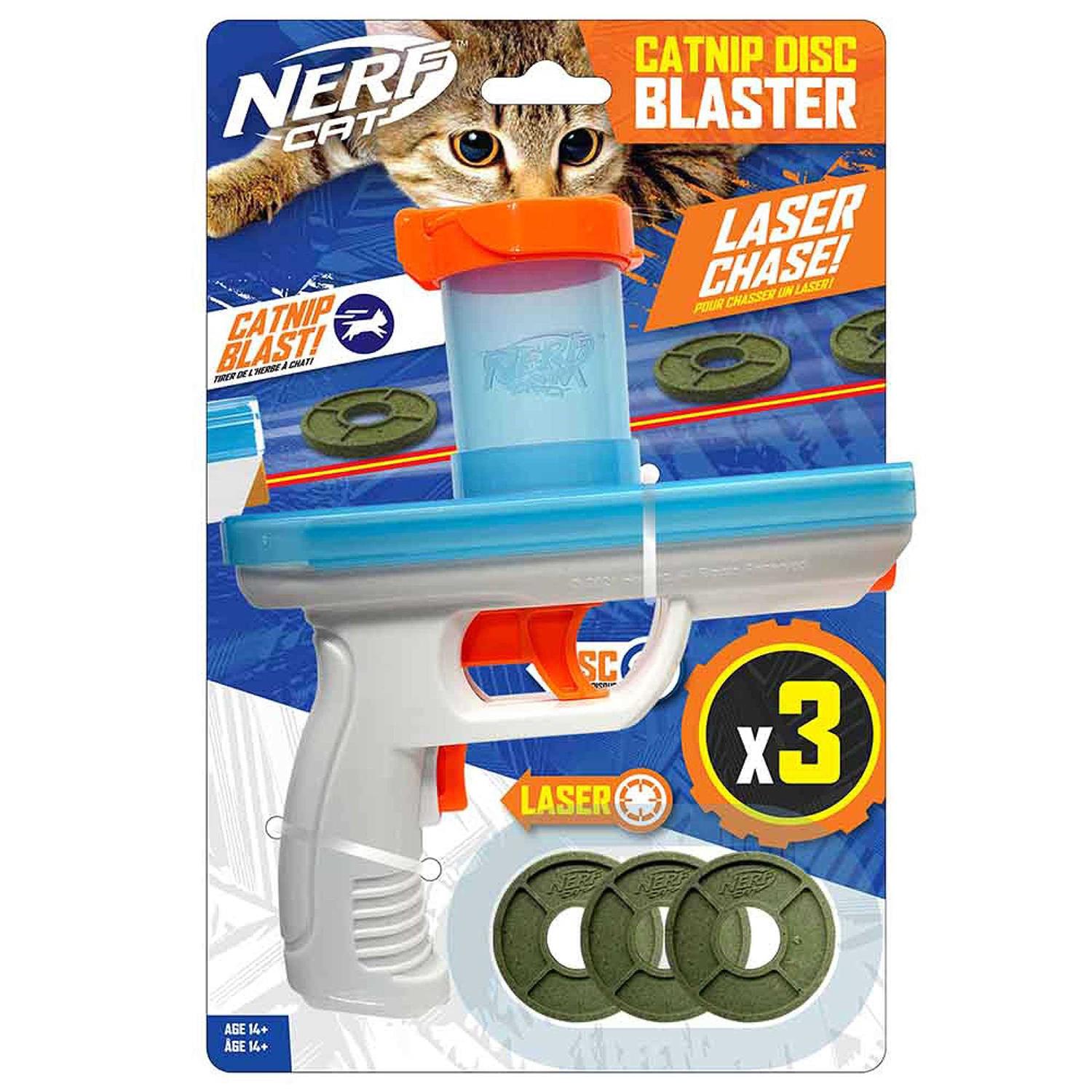Nerf Catnip Disc Blaster Cat Toy - Pet Supplies online store
