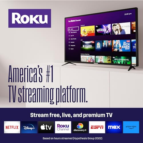 Westinghouse Roku TV - 43 Inch Smart TV, 4K UHD QLED Television w/HDR 10+, Dolby Vision, Wi-Fi & Mobile App Connectivity, Flat Screen Compatible w/Apple HomeKit, Alexa, & Google Assistant