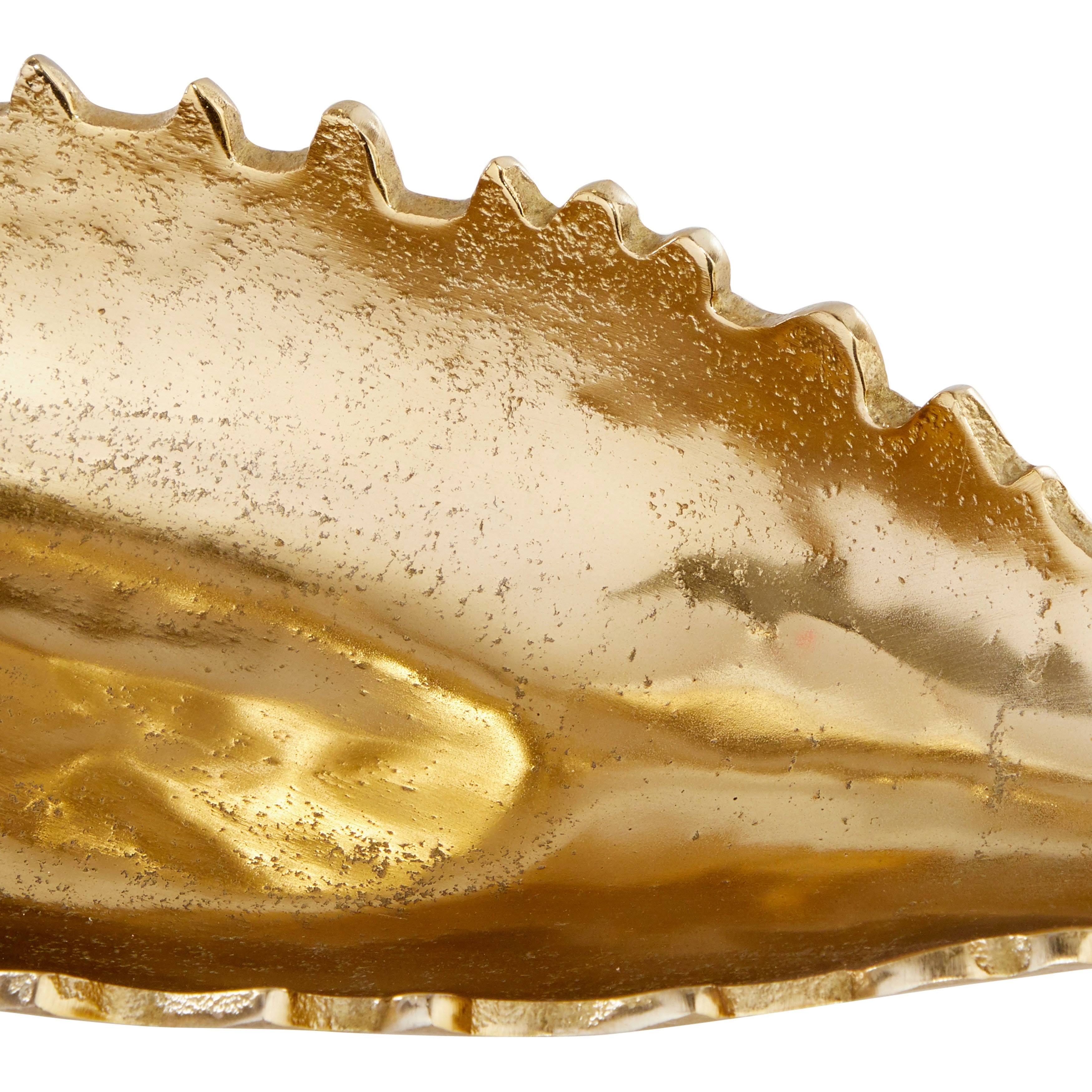 Venus Williams Large Metallic Gold Metal Boat Trays, Set of 3, 80755