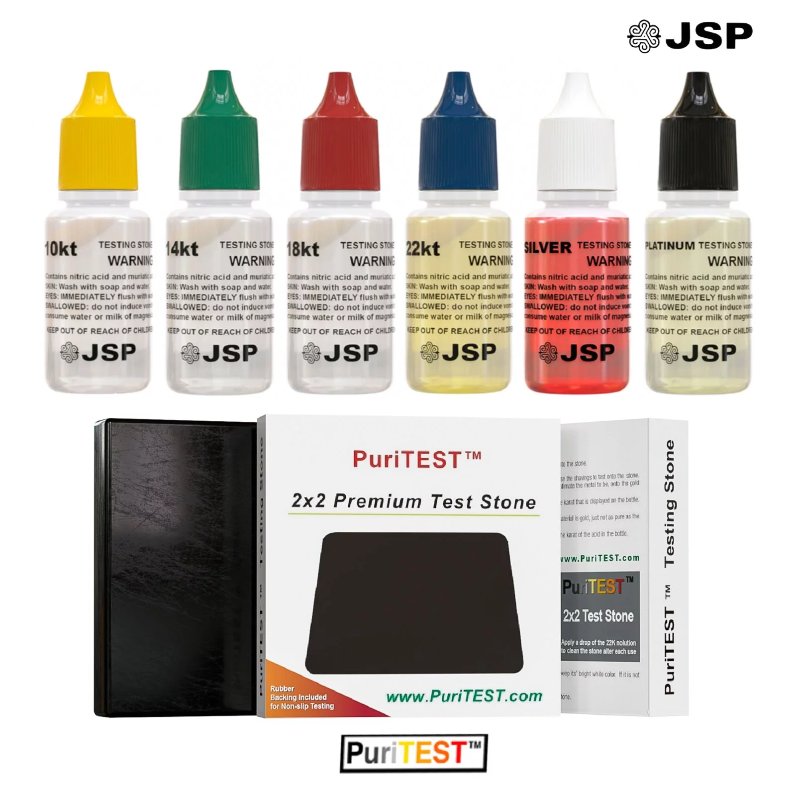 Gold Silver Test Kit 10K 14K 18K 22K Platinum Jewelry 24K Scrap Bars Tester 999