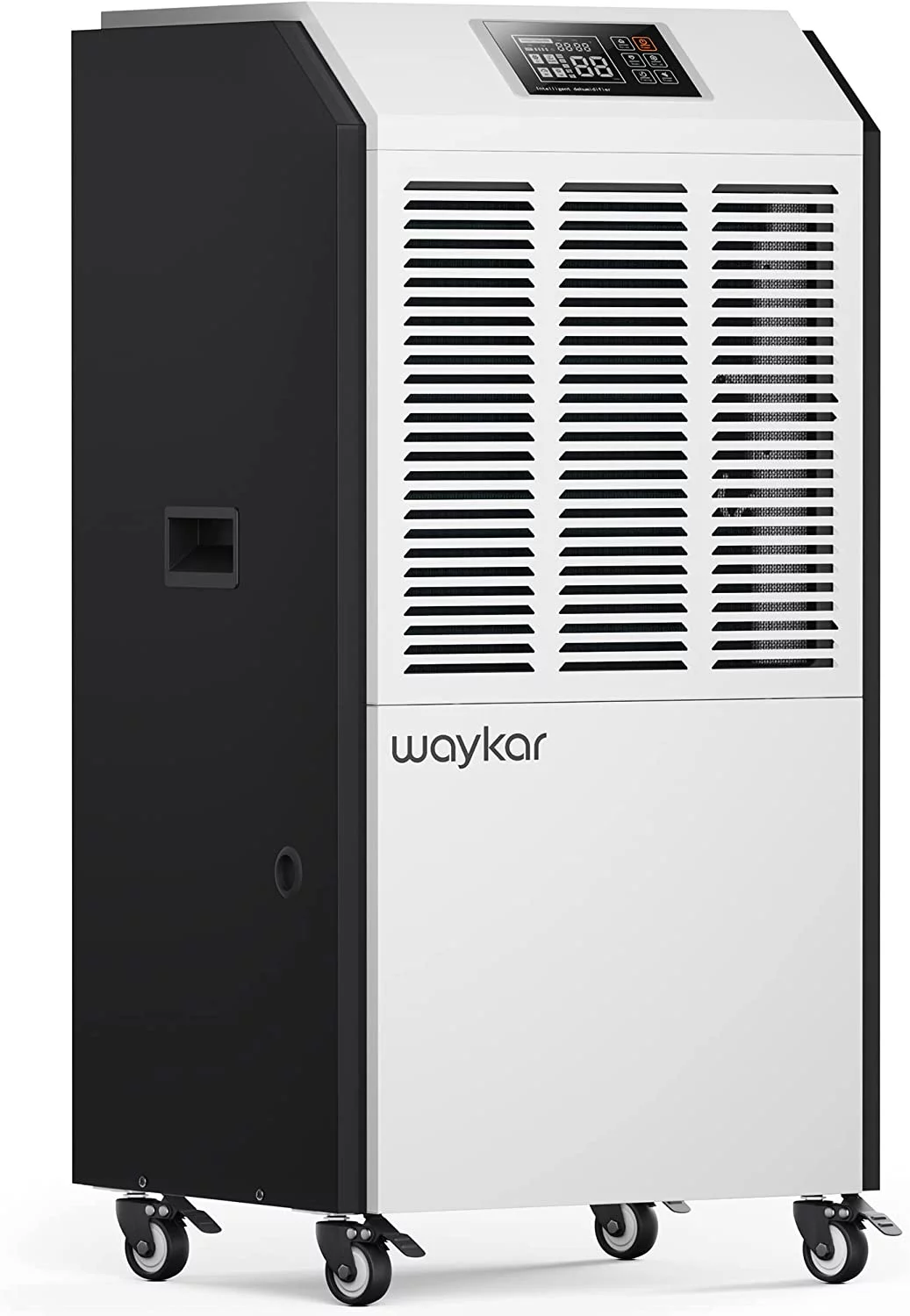 Waykar 291 Pints Commercial Dehumidifier with Drain Hose Industrial Dehumidifier in Large Space up to 9000 Sq. Ft - Intelligent Touch Control for Basements Warehouse Whole House Moisture Remove