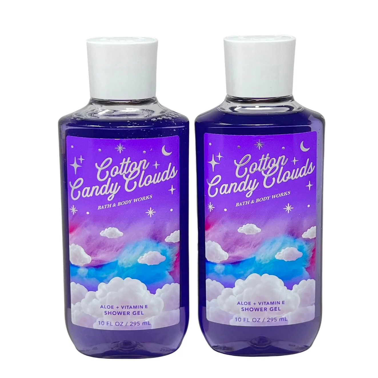 Bath and Body Works Cotton Candy Clouds Gift Set of 2 - Includes Shower Gel - Full Size
