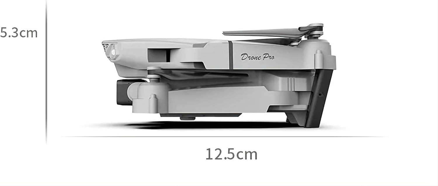 Foldable RC Helicopter WIFI FPV E88 Pro RC Drones Camera 4K Beginner pocket mini drone With 1080P Wide Angle Dual HD Camera Kids friendly, Black