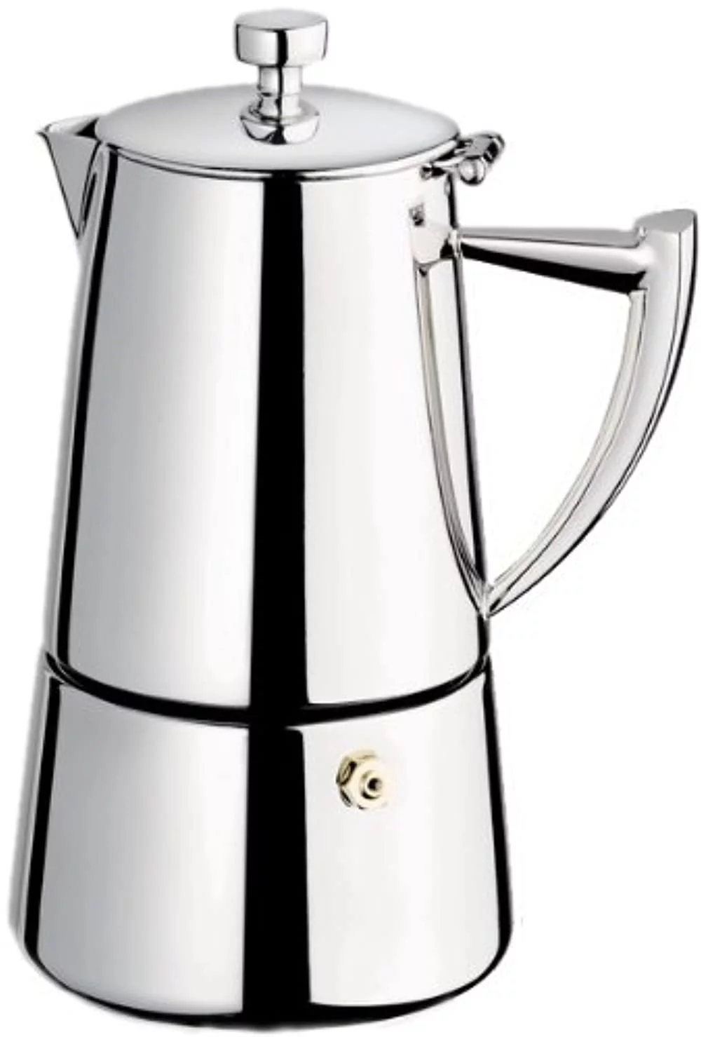 cuisinox roma 10-cup stainless steel stovetop moka espresso maker, stainless steel