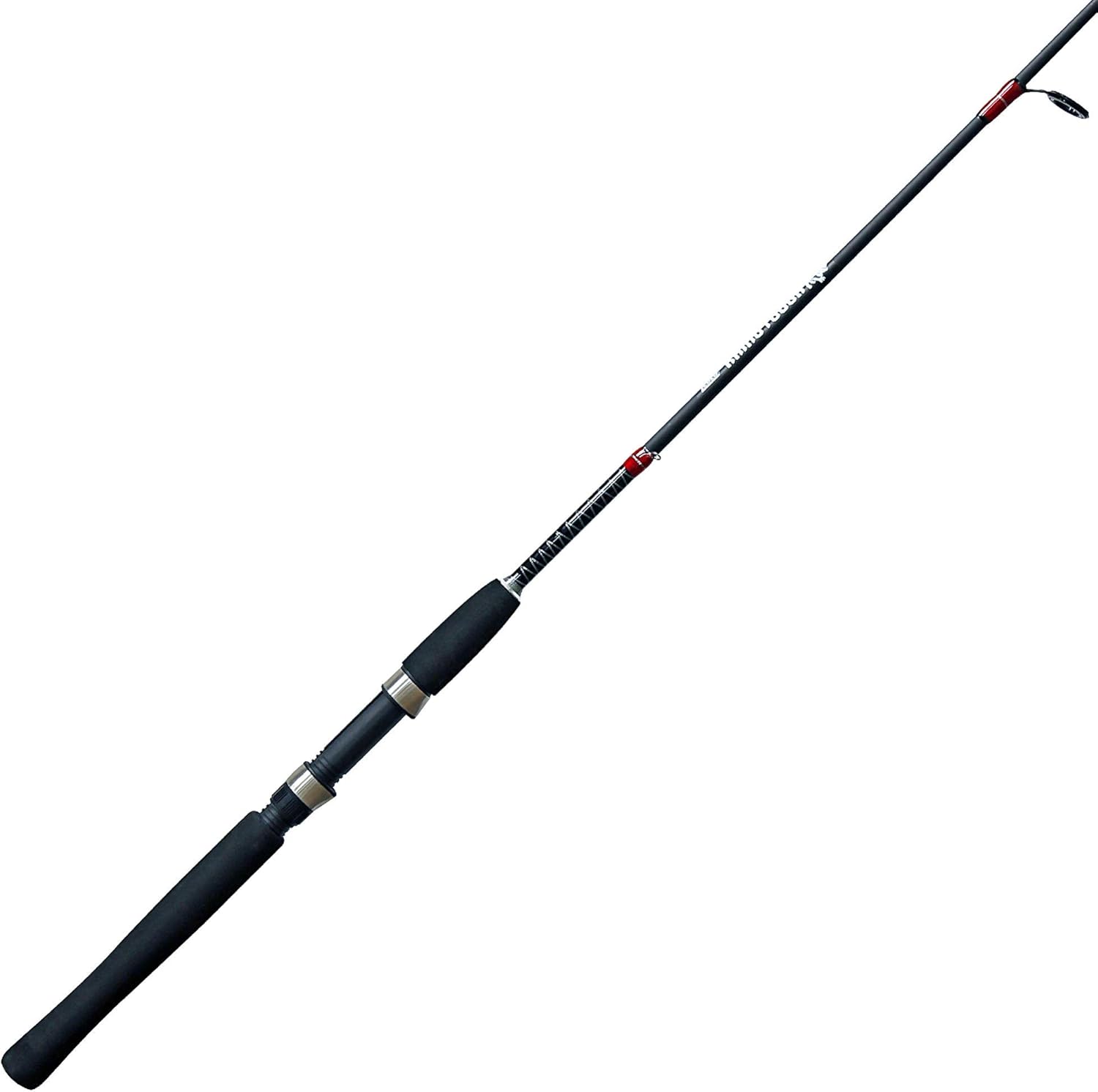 Zebco Rhino Tough Glowtip Spinning Fishing Rod, Foot Rod with Heavy Duty Guides, Medium-Light Power Fast Action, EVA Foam Handle