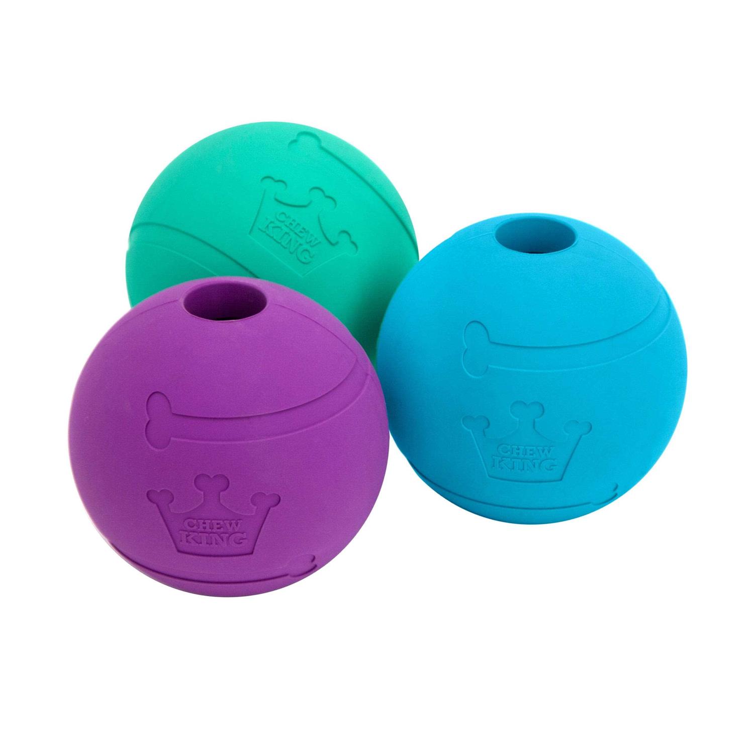 Chew King Fetch Balls Extremely Durable Natural Rubber Toy - Pet Supplies online store