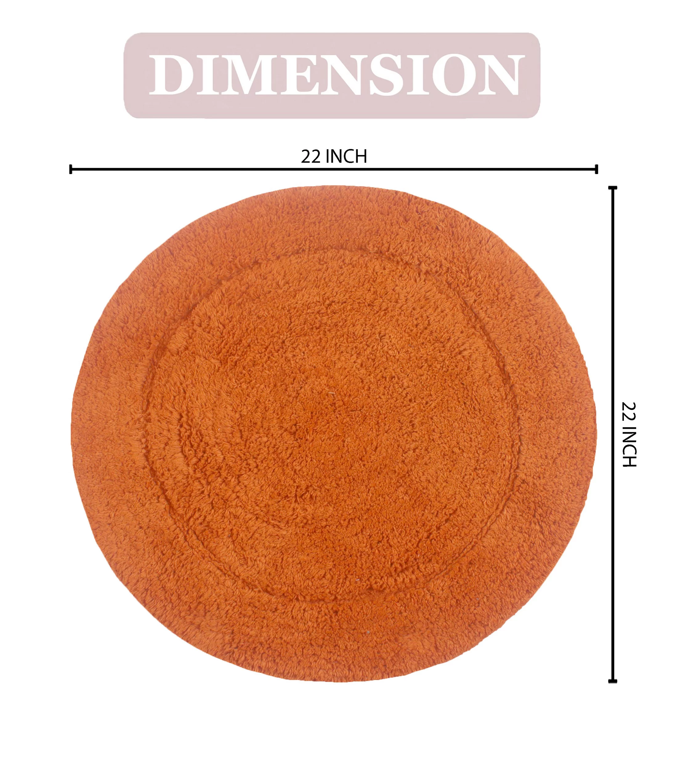 Home Weavers Waterford Collection 100% Cotton Tufted Bath Rug, Extra Soft and Absorbent Bath Rugs, Non-Slip Plush Bath Carpet, Machine Wash, bath rug for Bathroom, 22