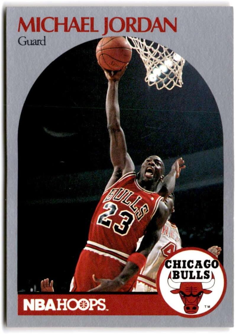 1990-91 Hoops #65 MICHAEL JORDAN Chicago Bulls Basketball Trading Card
