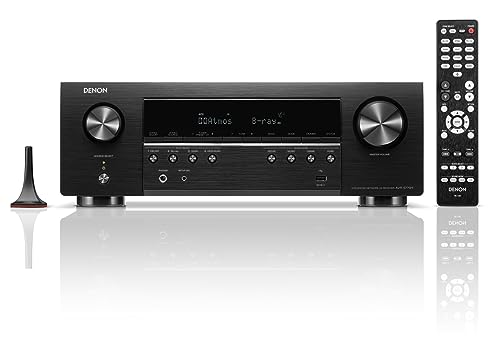 Denon AVR-S970H 8K Ultra HD 7.2 Channel (90Watt X 7) AV Receiver - Built for Gaming, Music Streaming, 3D Audio & Video, Alexa + HEOS, Black