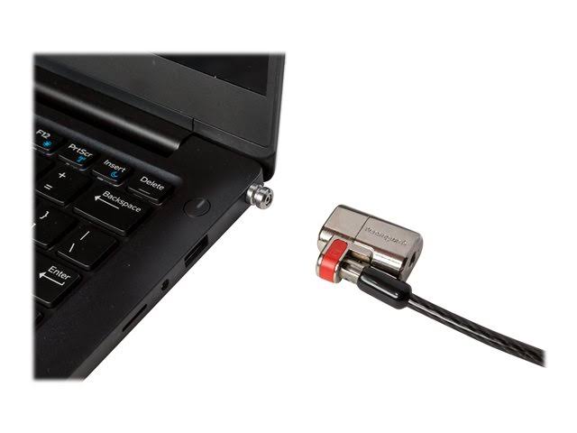 Kensington ClickSafe Keyed Laptop Lock for Wedge Security Slots - Security cable - black