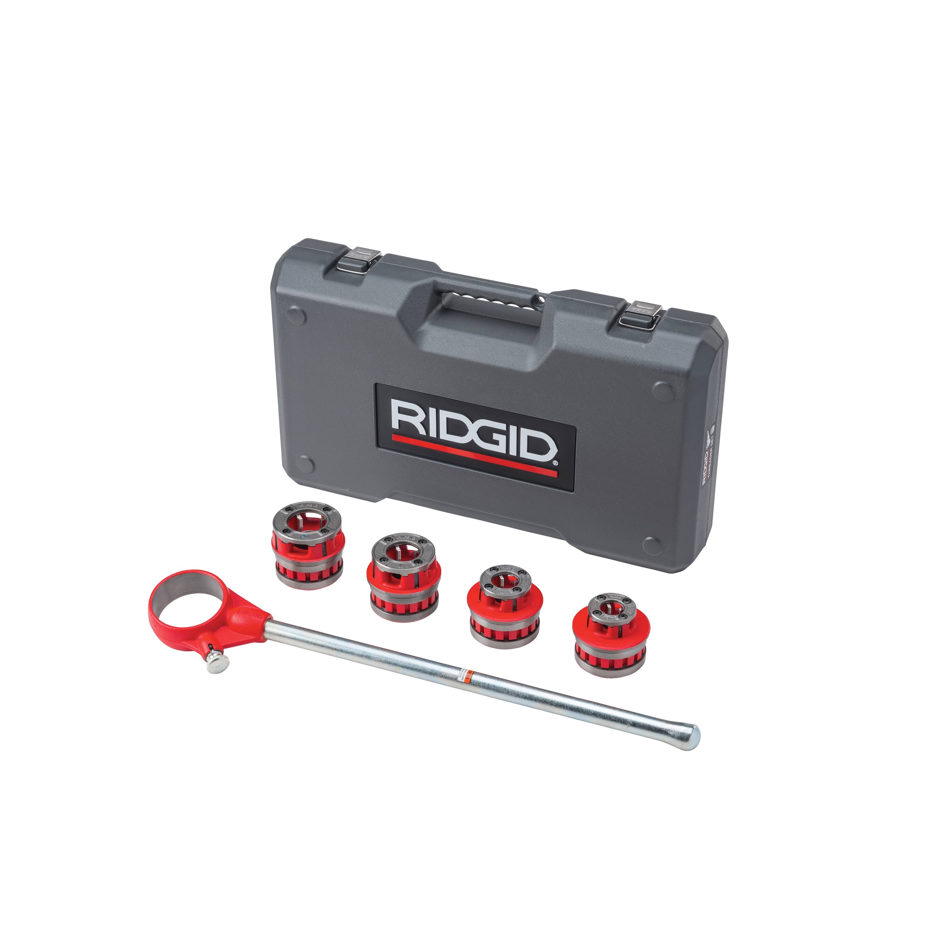 Ridgid 36480 12-R 1/2x22 1-1/4x22 NPT Exposed Ratchet Threader Set