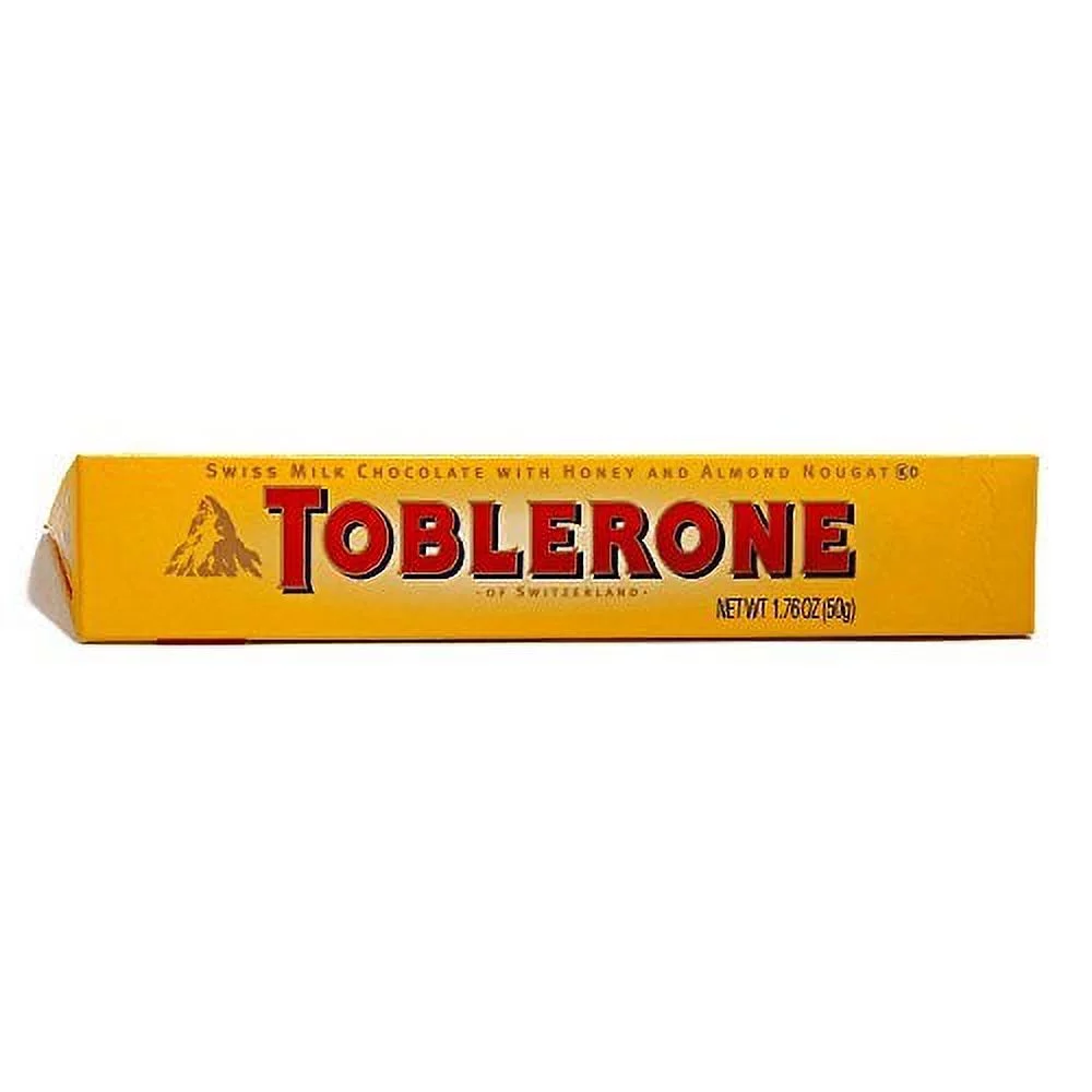 Small Toblerone Milk Chocolate Bar 1.76 oz each (3 Items Per Order)