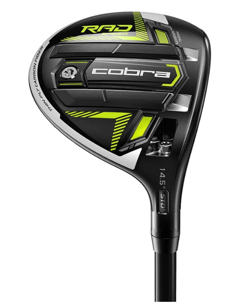 Cobra RADSPEED Fairway Wood Black/Yellow Left Hand / 3 / Stiff