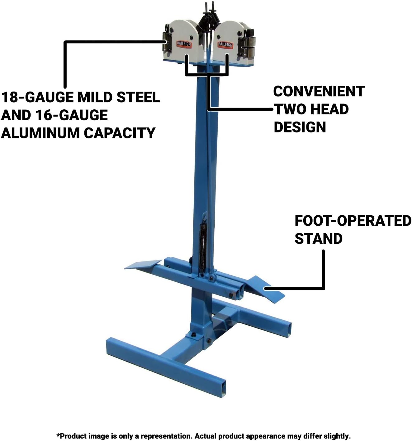 Baileigh MSS-18 Manual Metal Shrinker Stretcher