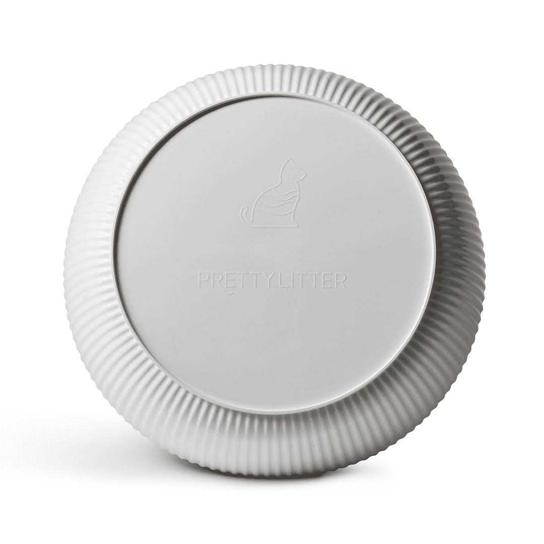 PrettyLitter Linnea Round Open Top Cat Litter Box with Non-Stick Interior - Pet Supplies online store