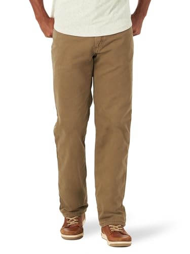 Lee Men's Fleece And Flannel Lined Relaxed-Fit Straight-Leg Jeans