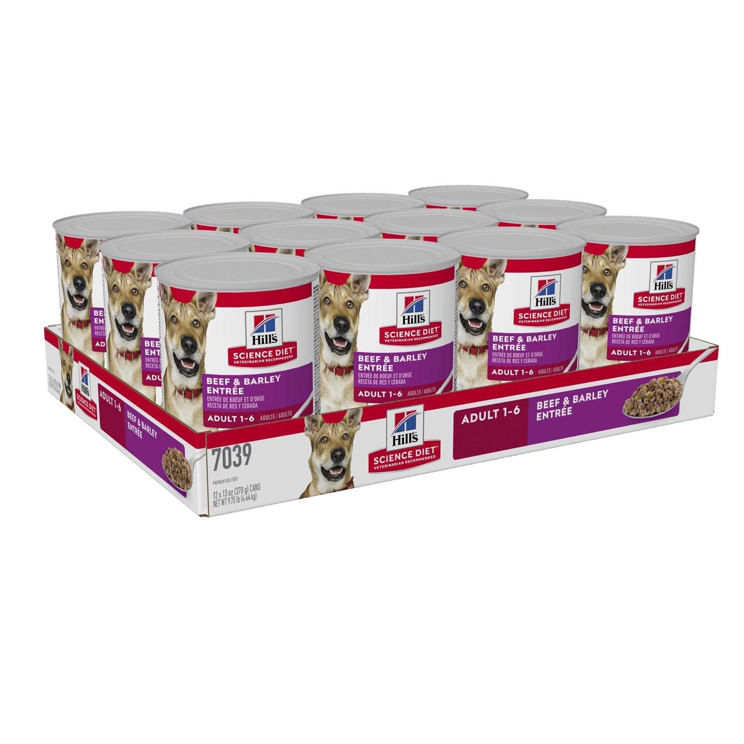 Hill's Science Diet Adult Beef & Barley Entree Dog Food - Pet Supplies online store