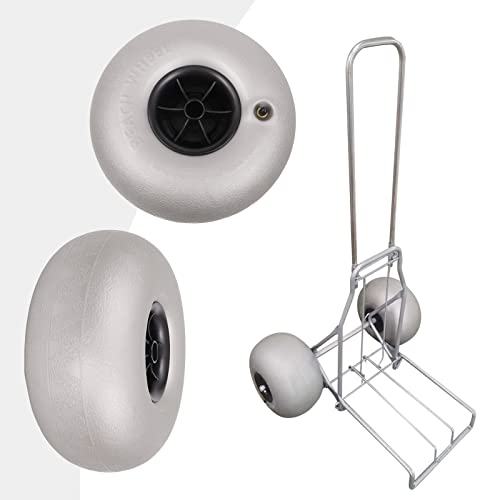 Beach Replacement Balloon Wheels Tires 2-Pack,Cart Tires For Kayak Dolly Canoe Boat Buggy,Beach Inflatable Wheels,For Beach Travel, Camping, And Fishing