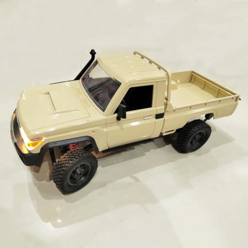 RC Crawler Remote Control Rock Crawler RC Truck 4x4 1/12 Scale Toyota Land Cruiser Off Road Pickup Proportional Steering 2 Speed RTR All Terrain 280 Motor 2 Batteries Hobby Car Adult MN82