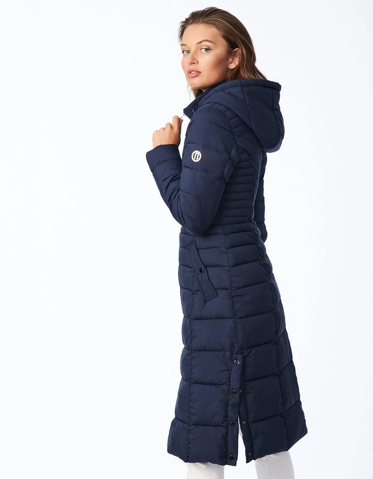 Bernardo Hooded Packable Puffer Coat - Deep Ocean