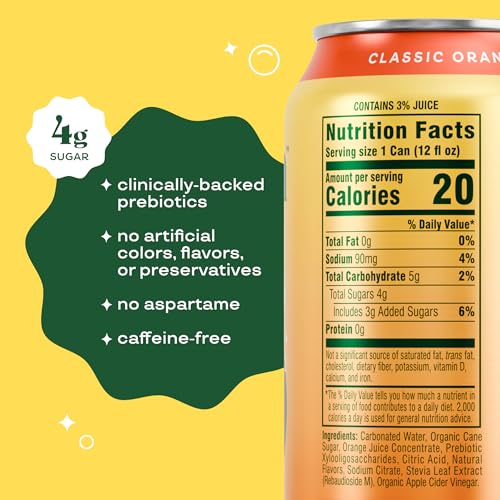 Bloom Pop Prebiotic Soda 12 Pack, Variety Pack, 12oz Cans | Prebiotic Soda for Gut Health, Low Calorie Soda, No Caffeine, Healthy Soft Drink Alternative