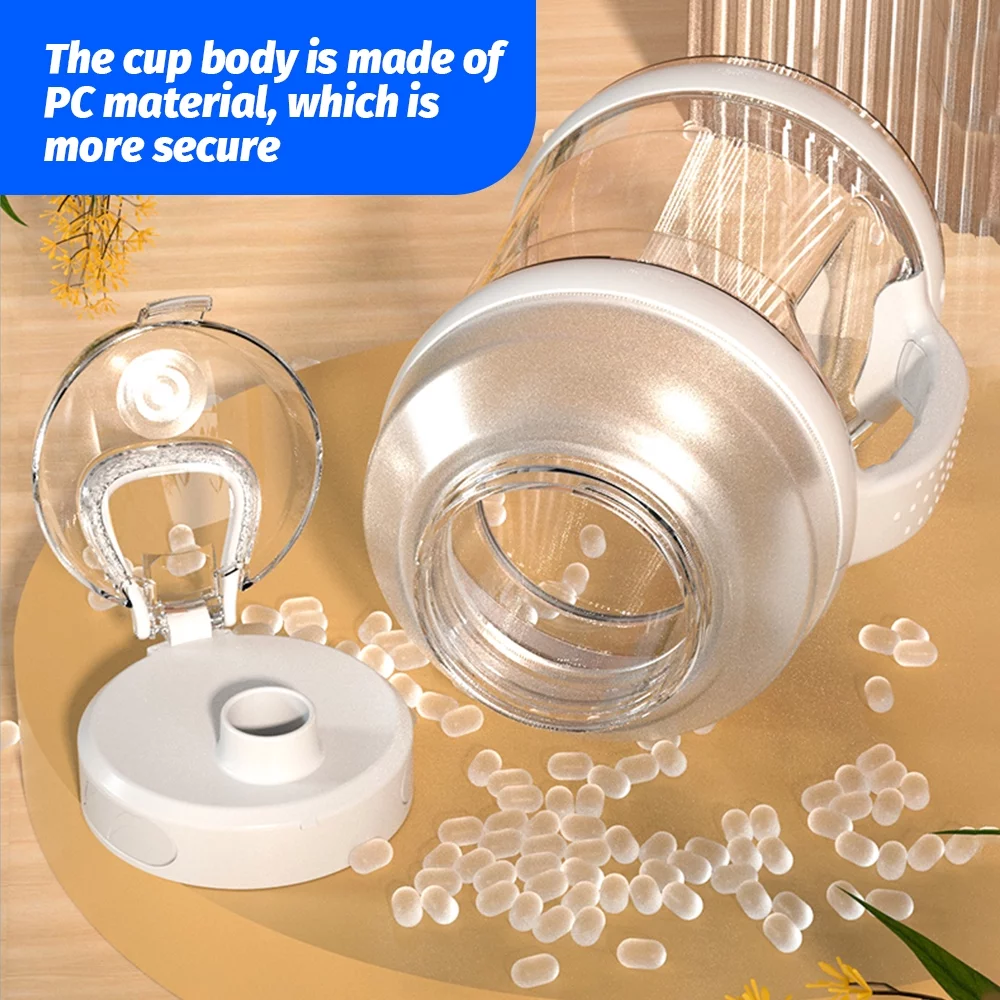 Yabuy Portable Blender 18000RPM Personal Juice Extractor 68oz BPA-Free USB Rechargeable for Home Gym Black