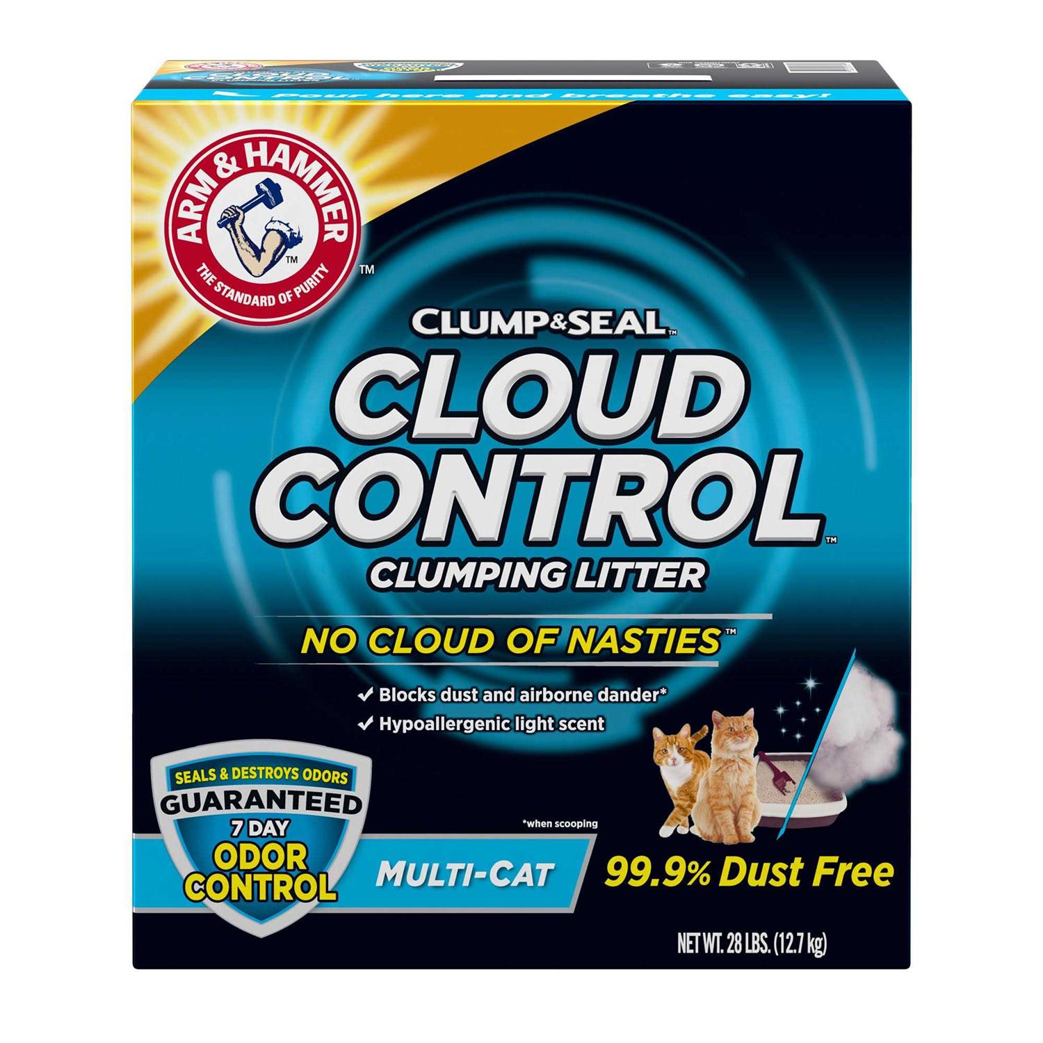 Arm & Hammer Cloud Control Clumping Multi-Cat Litter - Pet Supplies online store