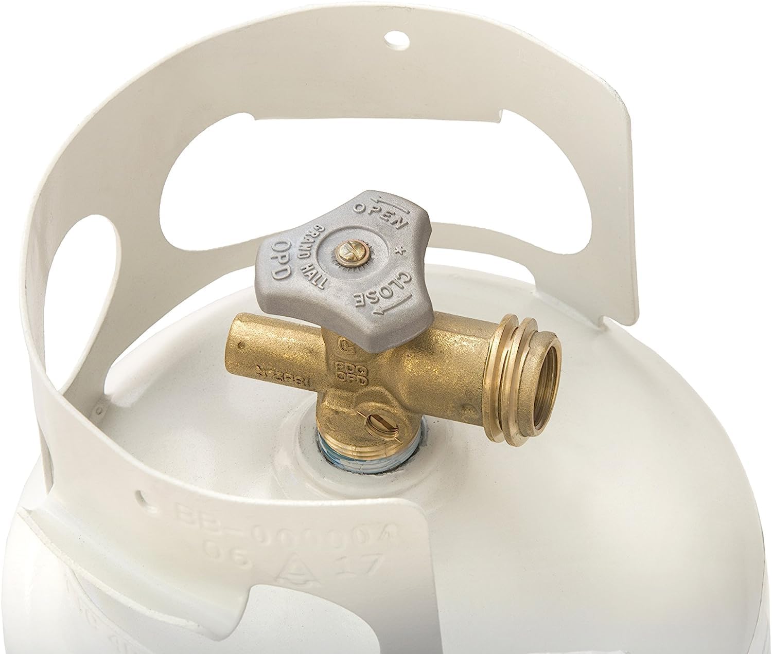 20 Pound Steel Propane Tank Cylinder with Type 1 Overflow Protection Device Valve, for Grills and BBQs,