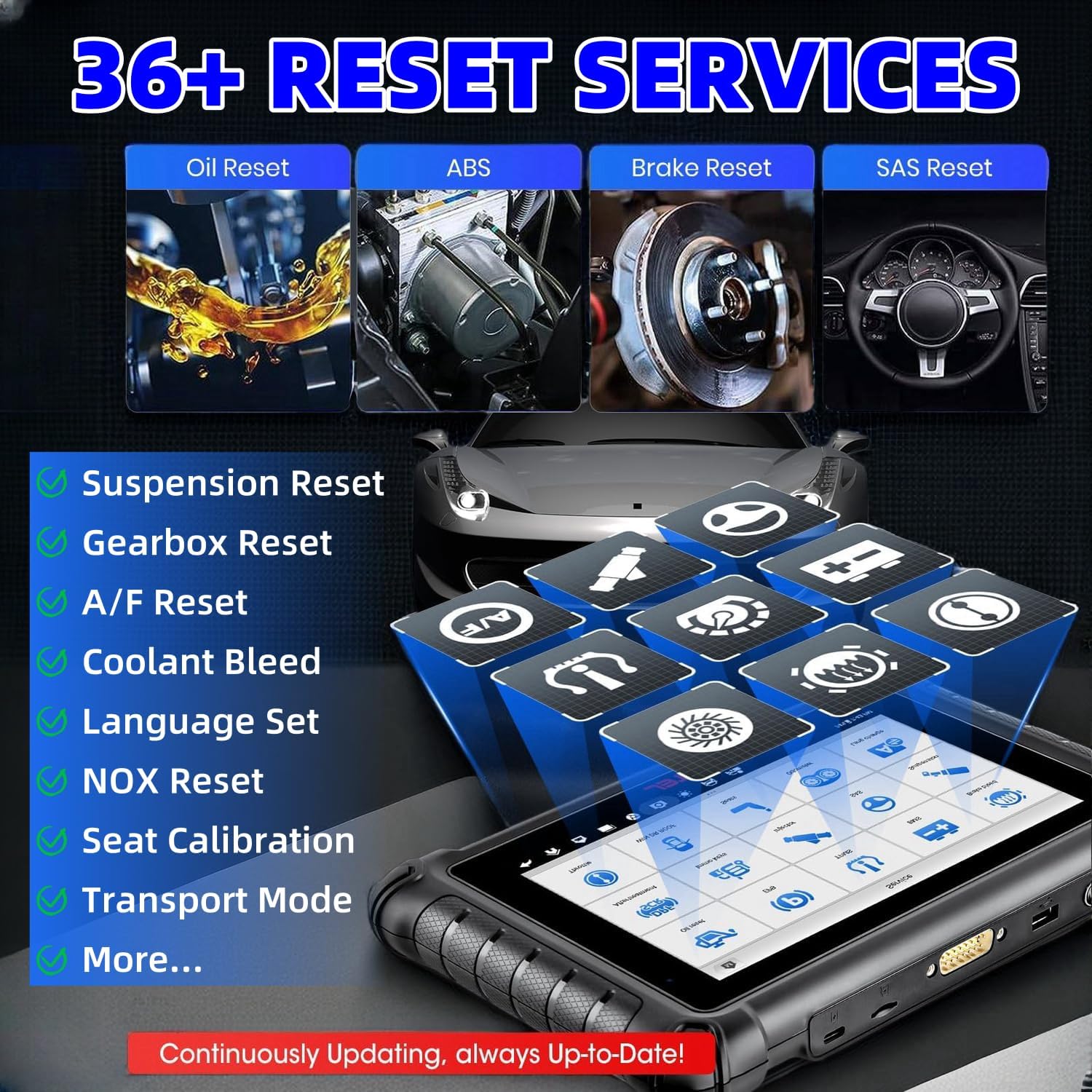 Autel Scanner MaxiSys MS906 Pro-TS 2024 Top TPMS Programming Tool, Up of MS906 Pro MS906TS MS906BT MK908 MK900 MX900, All System Diagnostic/ECU Coding/ 36+ Service/Bidirectional Control/CANFD&DOIP