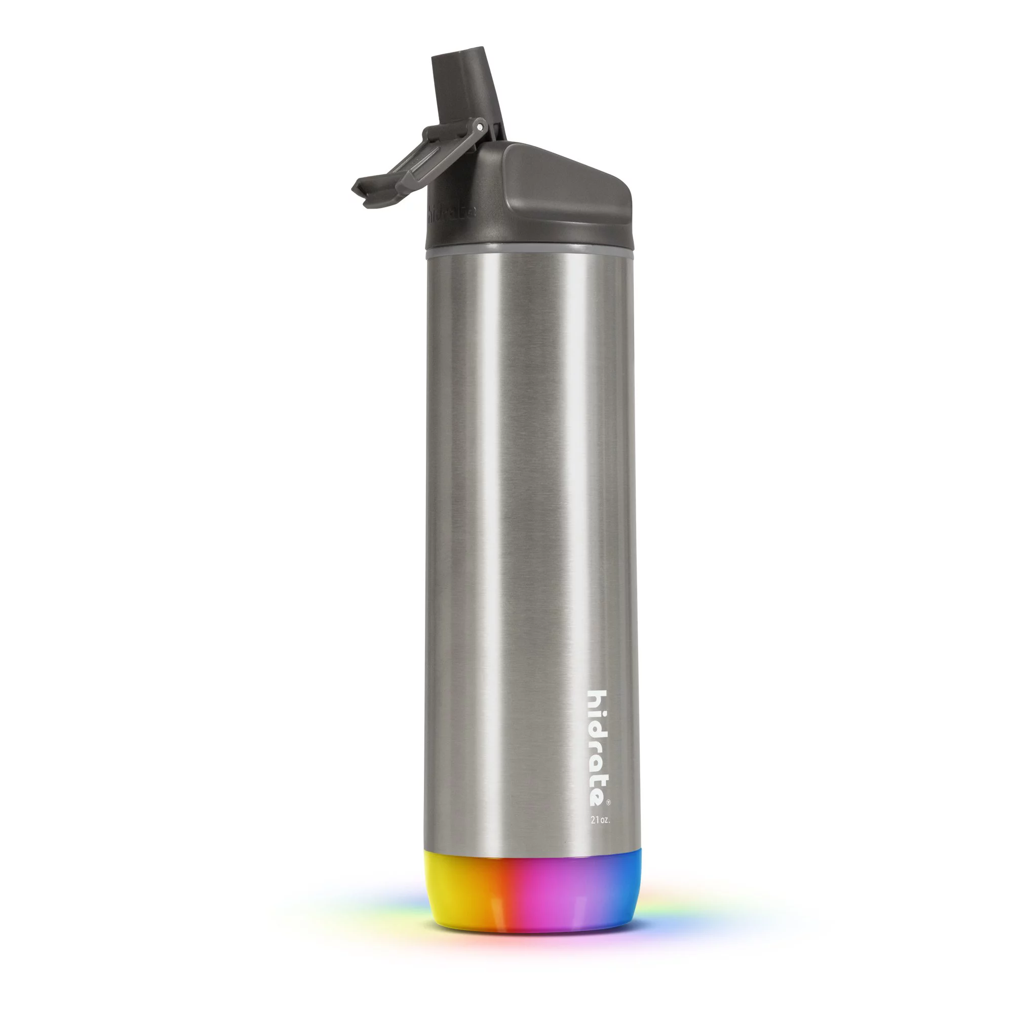 HidrateSpark STEEL - Insulated Stainless Steel Bluetooth Smart Water Bottle & Free Hydration Tracker App 21 oz. Straw Sea Glass