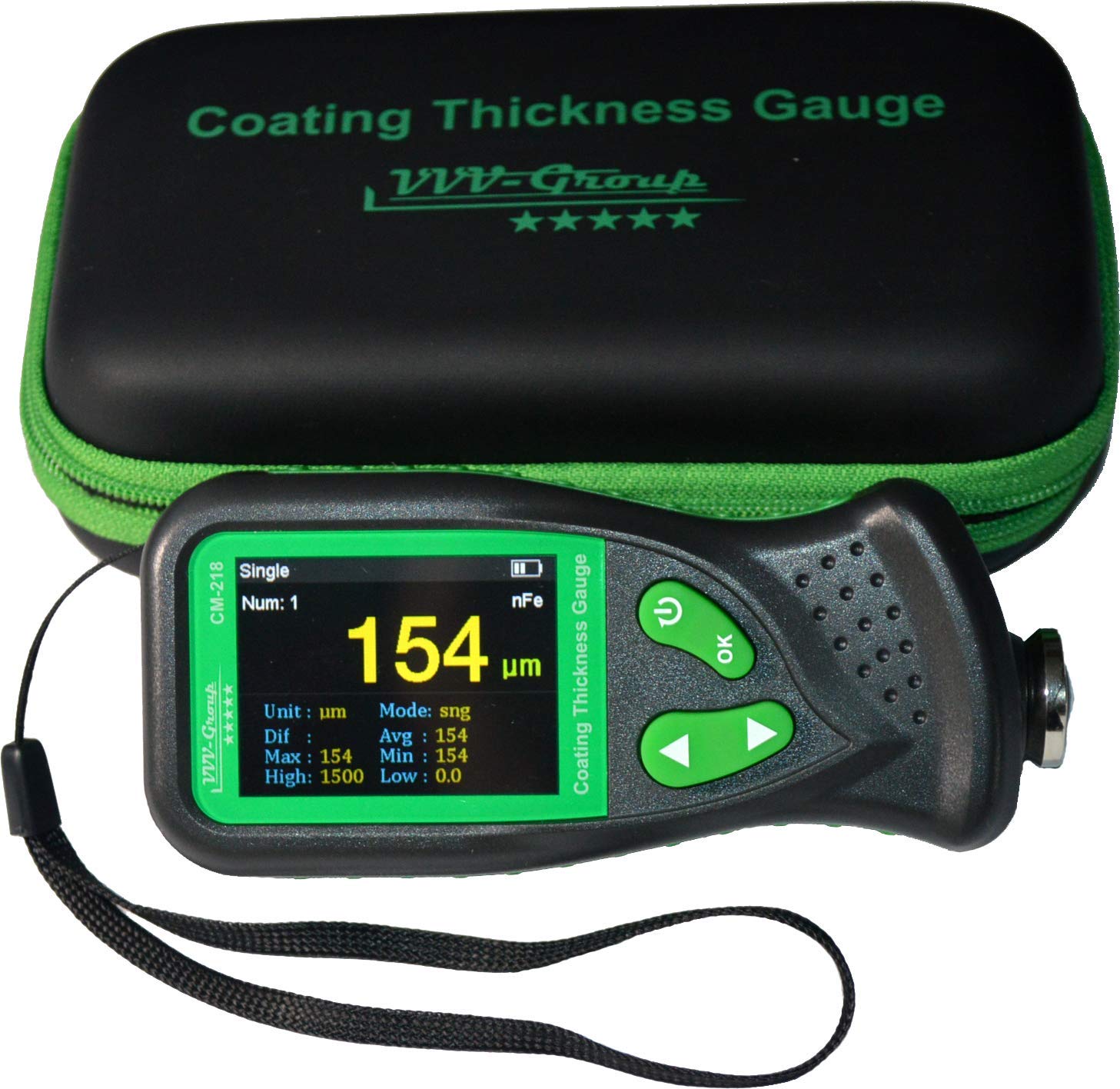 Digital Coating Thickness Gauge CM-218 for Automotive Paint Thickness Measurement (Resolution 0.01mils)
