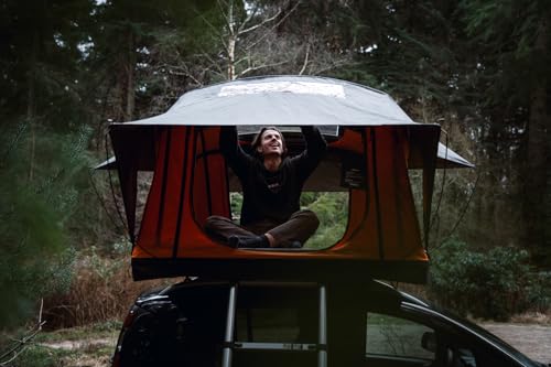 Lite - Car Roof Top Tent - TentBox Car Roof Tent - Four Season Car Camping - Tent Box Roof Tent FITS MOST CARS - Premium fold out design, 30 Seconds Set-Up